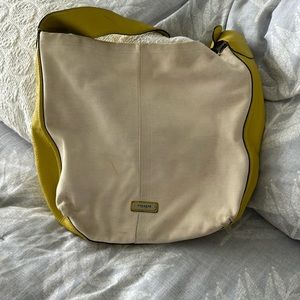 Coach canvas hobo handbag